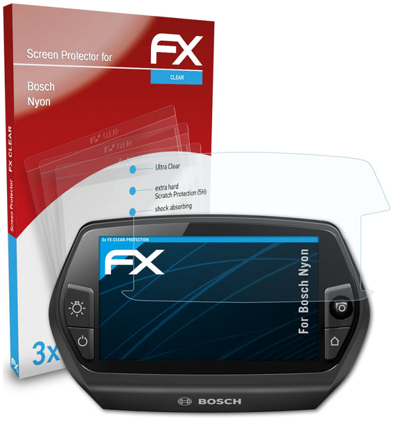 atFoliX FX-Clear Schutzfolie für Bosch Nyon