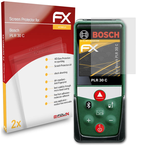 atFoliX FX-Antireflex Displayschutzfolie für Bosch PLR 30 C