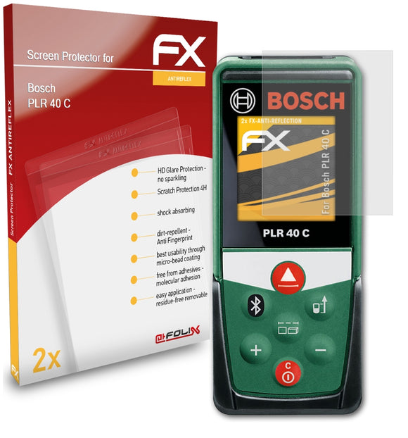 atFoliX FX-Antireflex Displayschutzfolie für Bosch PLR 40 C