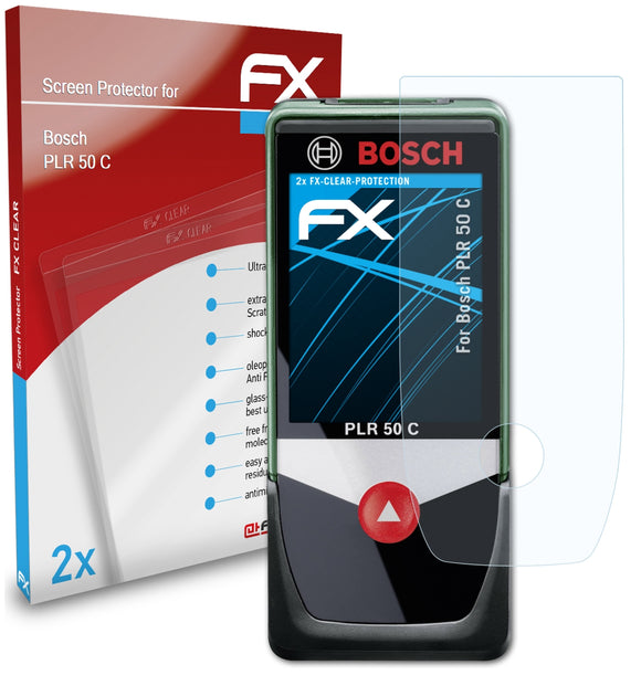 atFoliX FX-Clear Schutzfolie für Bosch PLR 50 C