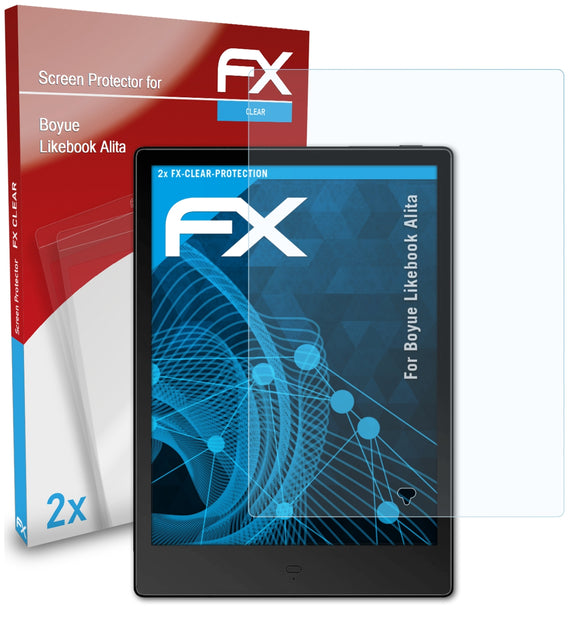 atFoliX FX-Clear Schutzfolie für Boyue Likebook Alita