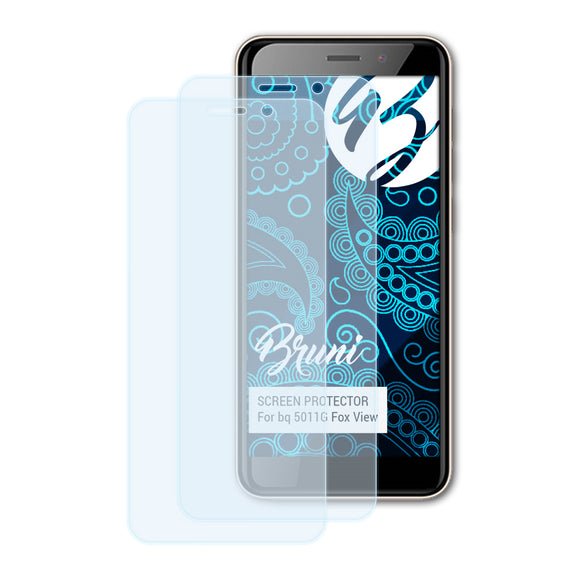 Bruni Basics-Clear Displayschutzfolie für bq 5011G Fox View