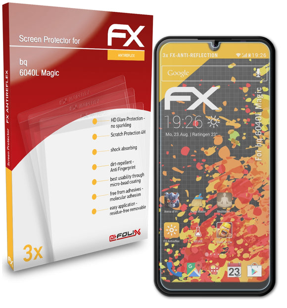 atFoliX FX-Antireflex Displayschutzfolie für bq 6040L Magic
