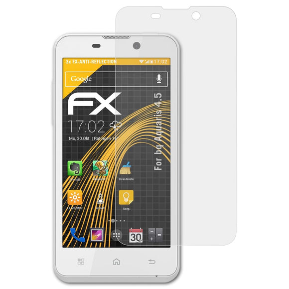 atFoliX FX-Antireflex Displayschutzfolie für bq Aquaris 4.5
