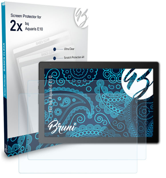 Bruni Basics-Clear Displayschutzfolie für bq Aquaris E10