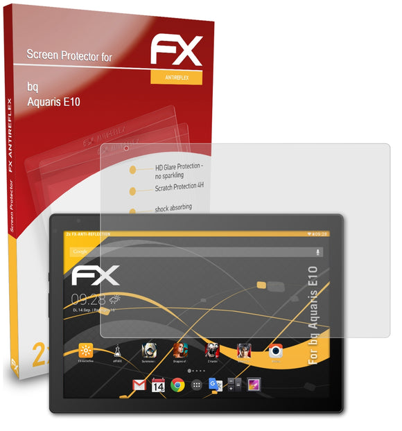atFoliX FX-Antireflex Displayschutzfolie für bq Aquaris E10