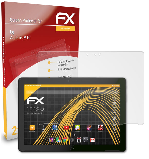 atFoliX FX-Antireflex Displayschutzfolie für bq Aquaris M10