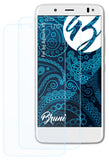 Schutzfolie Bruni kompatibel mit bq Aquaris VS, glasklare (2X)
