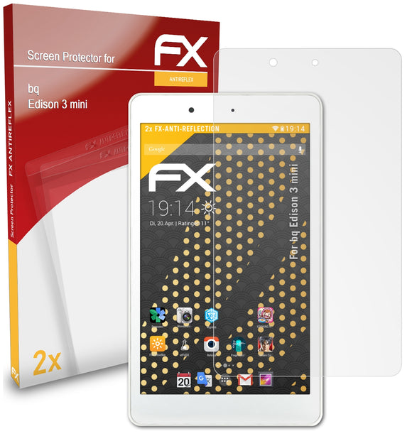 atFoliX FX-Antireflex Displayschutzfolie für bq Edison 3 mini