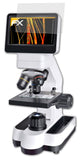 Panzerfolie atFoliX kompatibel mit Bresser LCD-Microscope Touch 40-1400x 4.3 Inch, entspiegelnde und stoßdämpfende FX (3X)