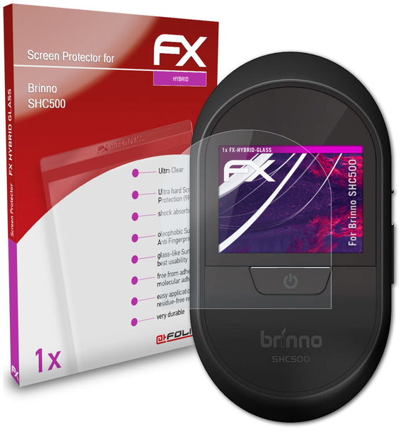 atFoliX FX-Hybrid-Glass Panzerglasfolie für Brinno SHC500