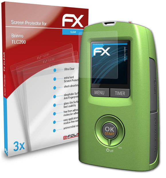 atFoliX FX-Clear Schutzfolie für Brinno TLC200