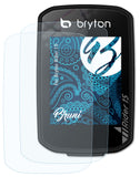 Schutzfolie Bruni kompatibel mit Bryton Rider 15, glasklare (2X)