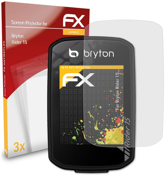 atFoliX FX-Antireflex Displayschutzfolie für Bryton Rider 15