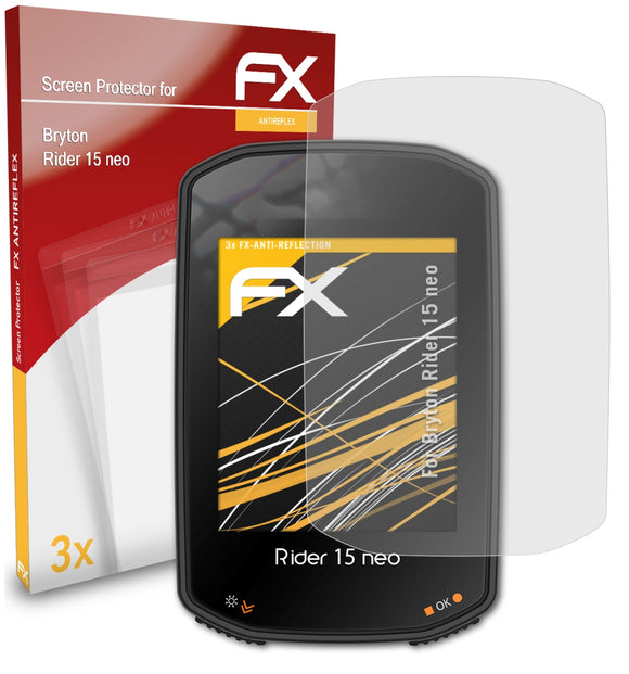atFoliX FX-Antireflex Displayschutzfolie für Bryton Rider 15 neo