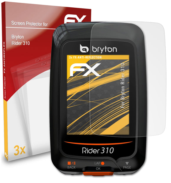 atFoliX FX-Antireflex Displayschutzfolie für Bryton Rider 310