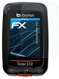 Schutzfolie atFoliX kompatibel mit Bryton Rider 310, ultraklare FX (3X)