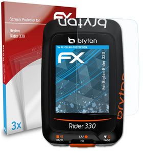 atFoliX FX-Clear Schutzfolie für Bryton Rider 330