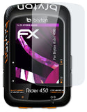 Glasfolie atFoliX kompatibel mit Bryton Rider 450, 9H Hybrid-Glass FX