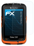 Schutzfolie atFoliX kompatibel mit Bryton Rider 530, ultraklare FX (3X)