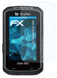 Schutzfolie atFoliX kompatibel mit Bryton Rider 860, ultraklare FX (3X)