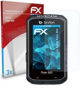 atFoliX FX-Clear Schutzfolie für Bryton Rider 860