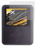 Panzerfolie atFoliX kompatibel mit BtopLLC MP3 Player 16 GB, entspiegelnde und stoßdämpfende FX (3X)