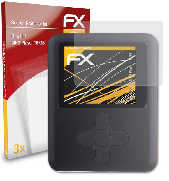 atFoliX FX-Antireflex Displayschutzfolie für BtopLLC MP3 Player (16 GB)