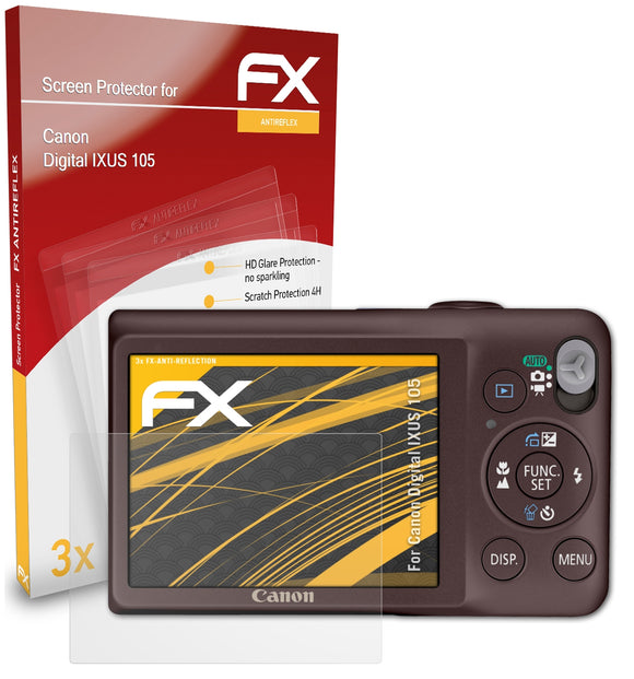 atFoliX FX-Antireflex Displayschutzfolie für Canon Digital IXUS 105