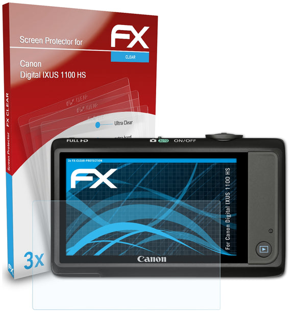 atFoliX FX-Clear Schutzfolie für Canon Digital IXUS 1100 HS