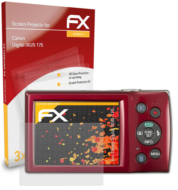 atFoliX FX-Antireflex Displayschutzfolie für Canon Digital IXUS 175