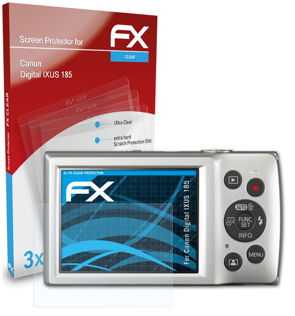 atFoliX FX-Clear Schutzfolie für Canon Digital IXUS 185