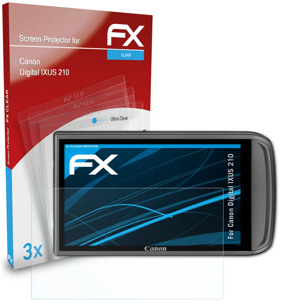 atFoliX FX-Clear Schutzfolie für Canon Digital IXUS 210