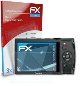 atFoliX FX-Clear Schutzfolie für Canon Digital IXUS 230 HS