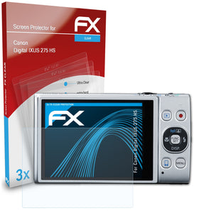 atFoliX FX-Clear Schutzfolie für Canon Digital IXUS 275 HS