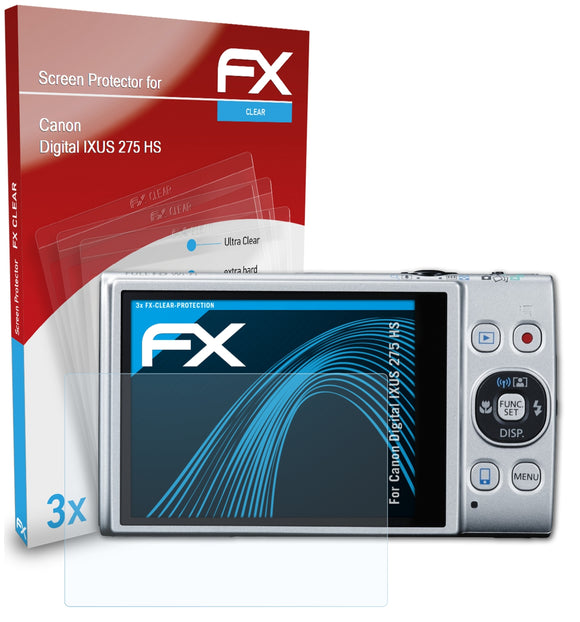 atFoliX FX-Clear Schutzfolie für Canon Digital IXUS 275 HS