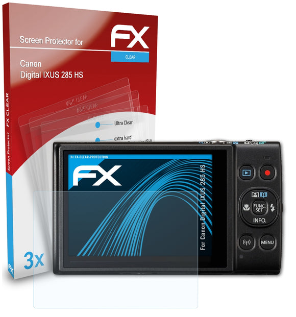 atFoliX FX-Clear Schutzfolie für Canon Digital IXUS 285 HS