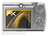 Panzerfolie atFoliX kompatibel mit Canon Digital IXUS 850 IS, entspiegelnde und stoßdämpfende FX (3X)