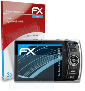 atFoliX FX-Clear Schutzfolie für Canon Digital IXUS 860 IS