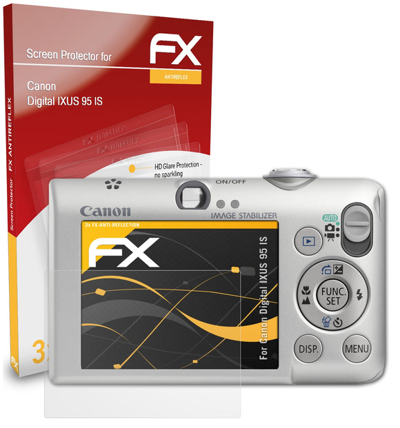 atFoliX FX-Antireflex Displayschutzfolie für Canon Digital IXUS 95 IS
