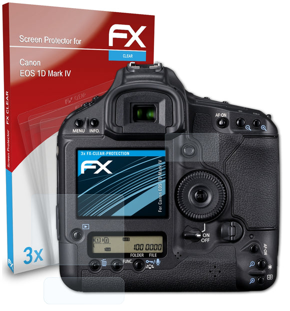atFoliX FX-Clear Schutzfolie für Canon EOS 1D Mark IV