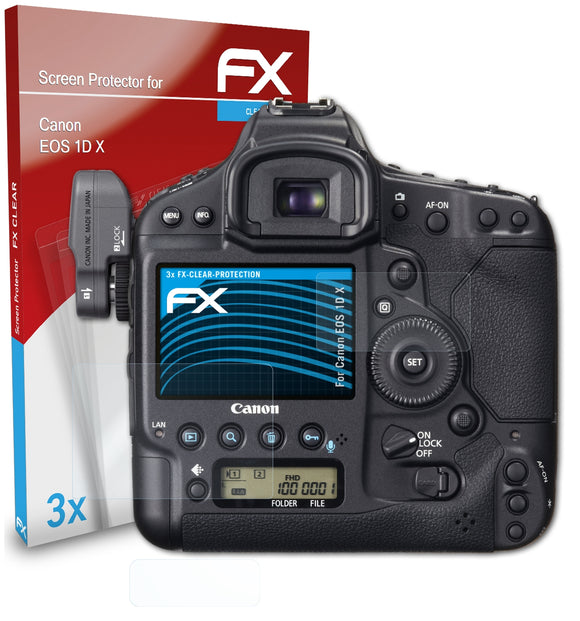 atFoliX FX-Clear Schutzfolie für Canon EOS 1D X