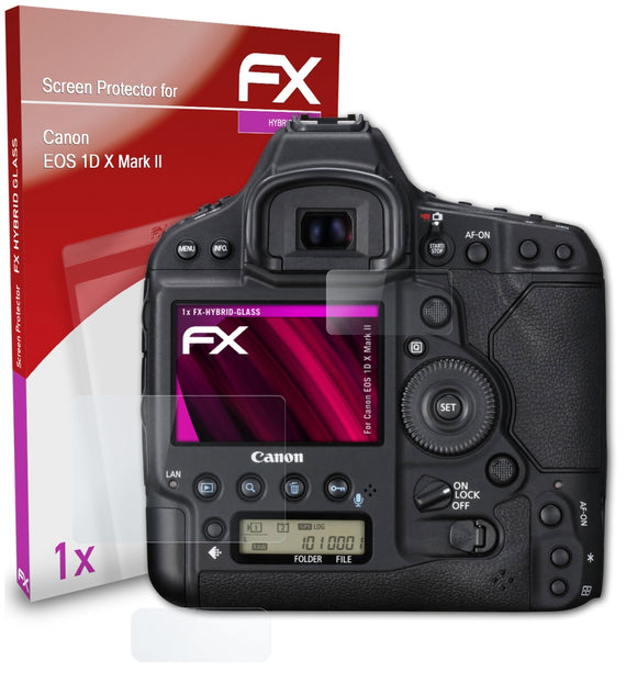 atFoliX FX-Hybrid-Glass Panzerglasfolie für Canon EOS 1D X Mark II