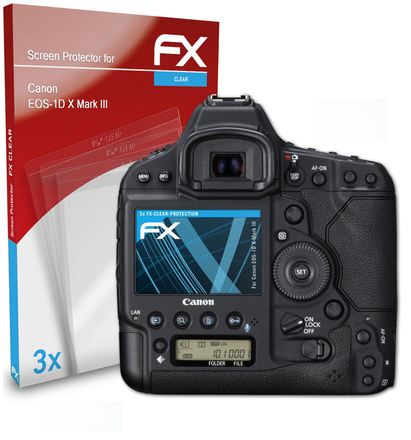 atFoliX FX-Clear Schutzfolie für Canon EOS-1D X Mark III