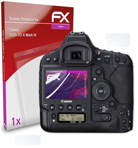 atFoliX FX-Hybrid-Glass Panzerglasfolie für Canon EOS-1D X Mark III