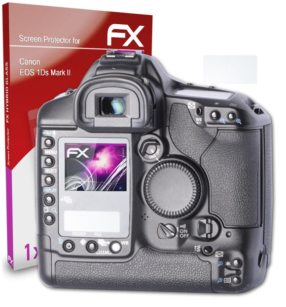atFoliX FX-Hybrid-Glass Panzerglasfolie für Canon EOS 1Ds Mark II