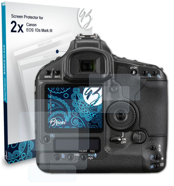 Bruni Basics-Clear Displayschutzfolie für Canon EOS 1Ds Mark III