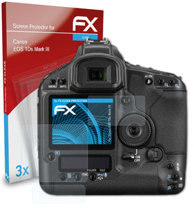 atFoliX FX-Clear Schutzfolie für Canon EOS 1Ds Mark III