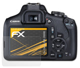 Panzerfolie atFoliX kompatibel mit Canon EOS 2000D, entspiegelnde und stoßdämpfende FX (3X)