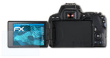 Schutzfolie atFoliX kompatibel mit Canon EOS 200D / Rebel SL2, ultraklare FX (3X)